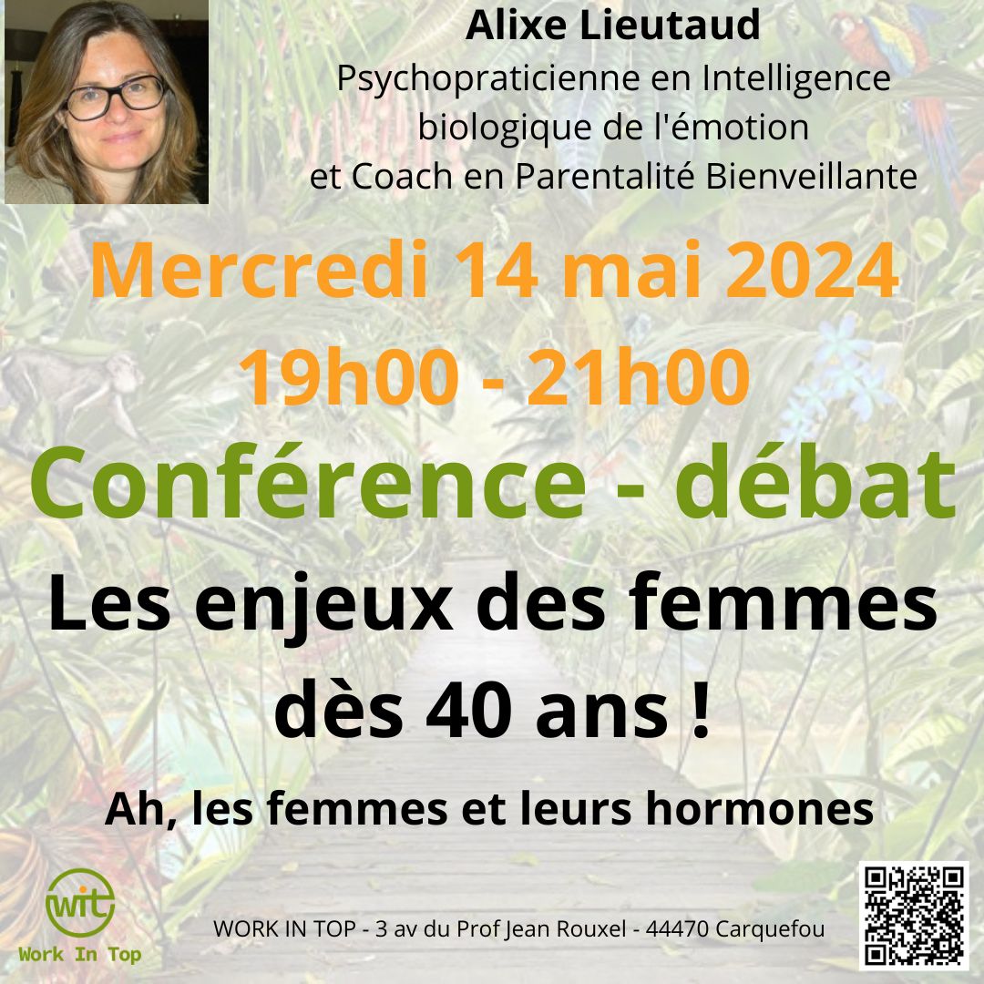 Conférence - débat : Les enjeux des femmes dès 40 ans - prévu le 14 mai 2024 à 19h00