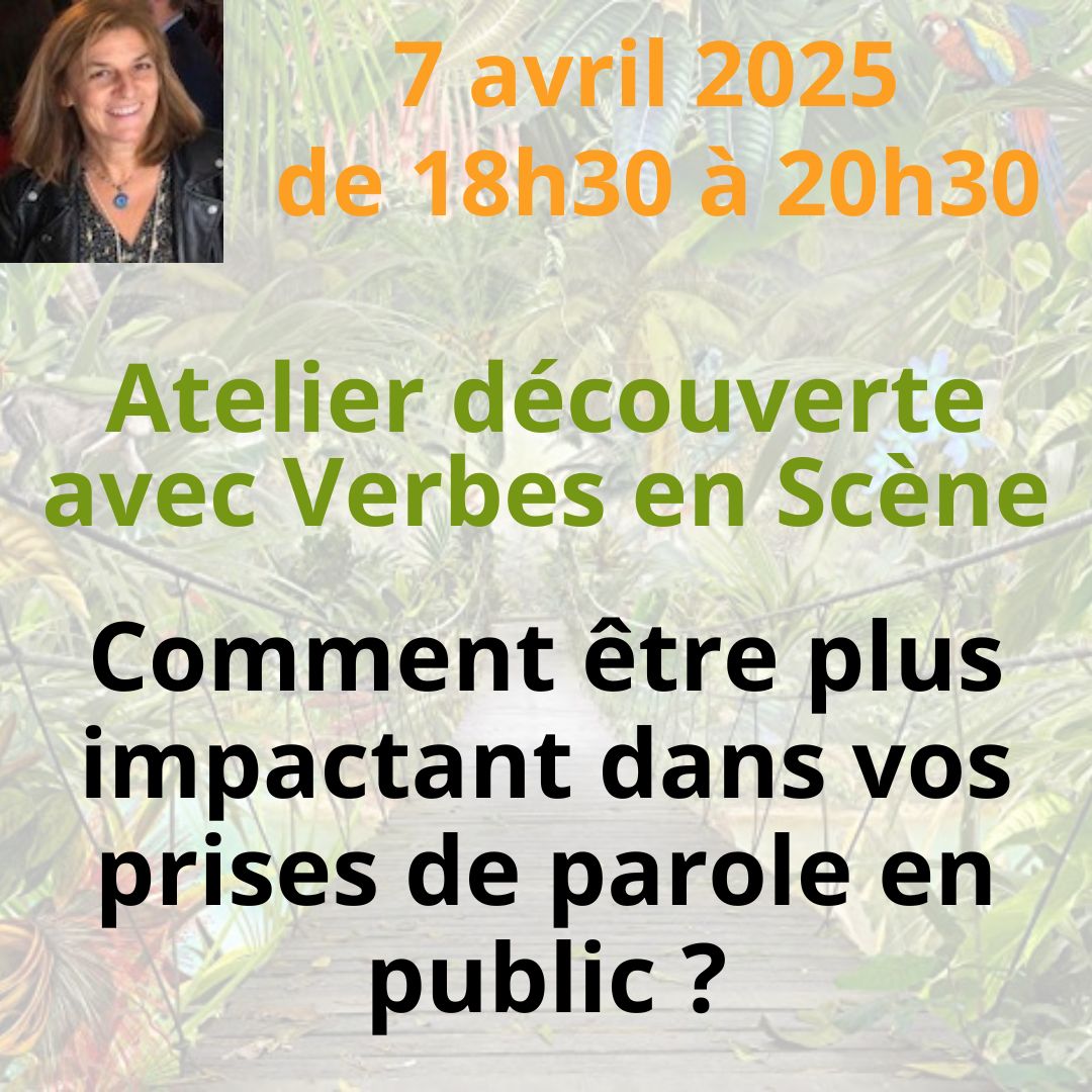 Atelier decouverte avec Verbes en Scene le 07 avril 2025